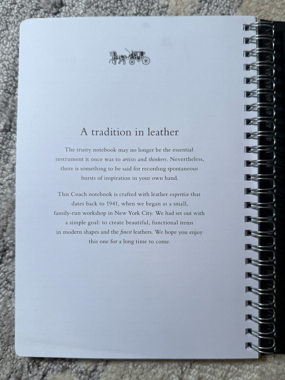 Coach Notebook - Picture 4 of 5
